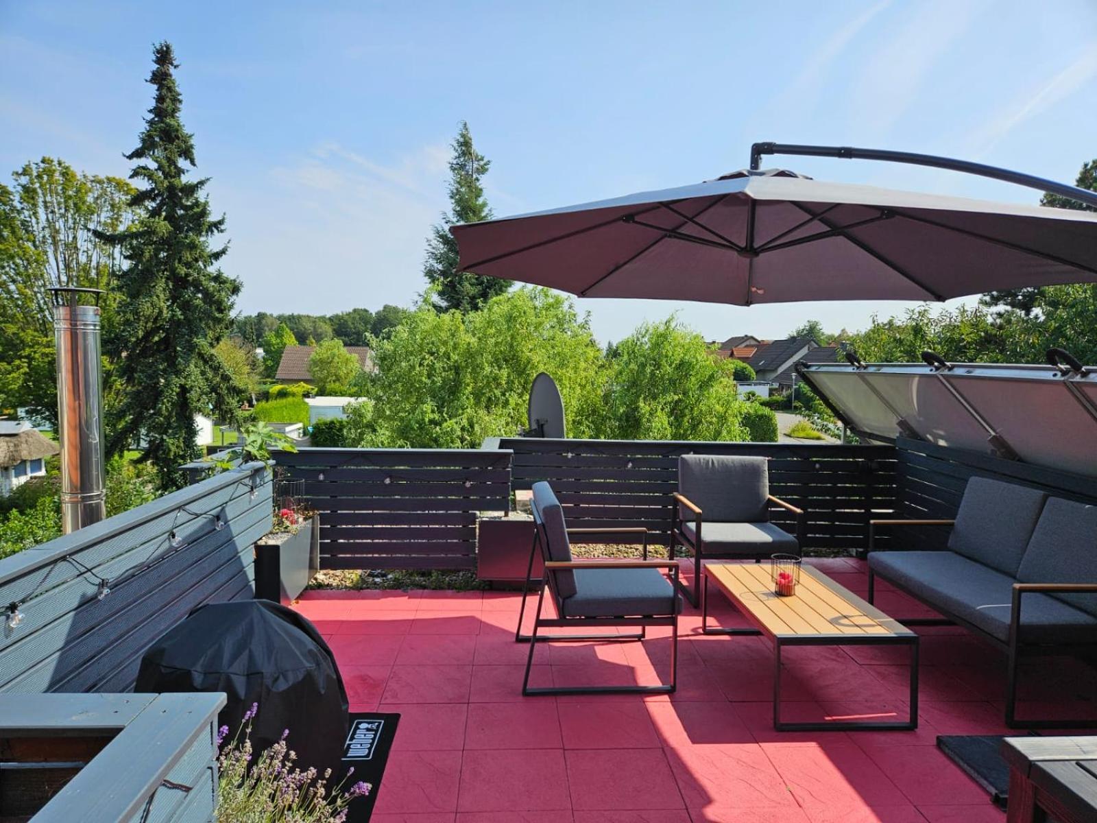 Dachnest Mit Terasse & Sauna Oerlinghausen Luaran gambar
